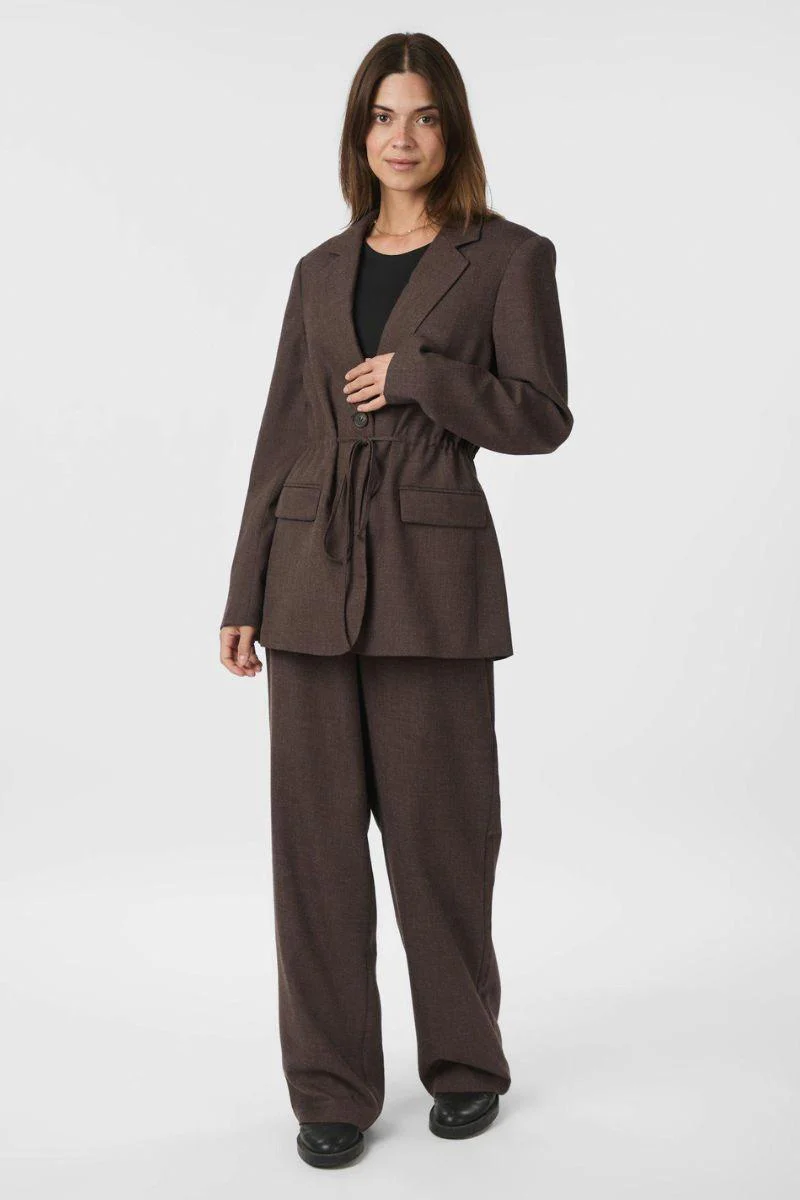 Emmett Melange Pants | Brown Melange | Bukser fra Neo Noir - Image 9
