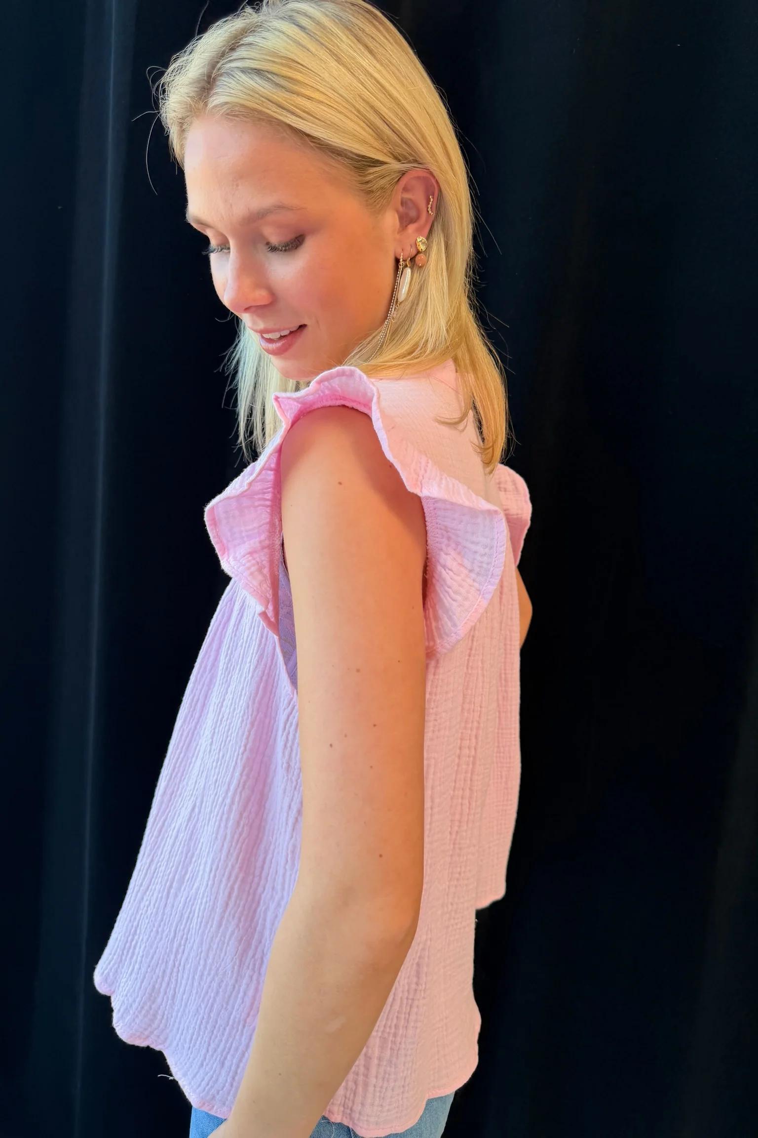 Emmy Embroidered Top | Pink - Image 4