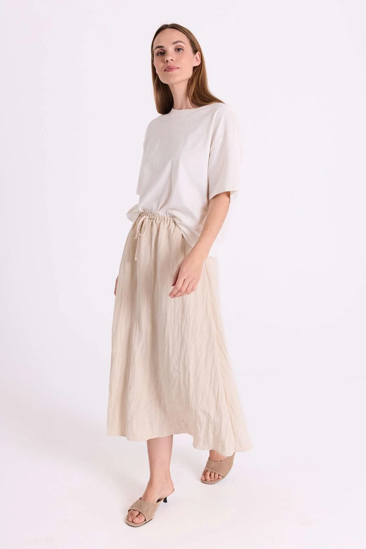Esdolly Skirt 208153 | Moonbeam | Nederdel fra Freequent - Image 5
