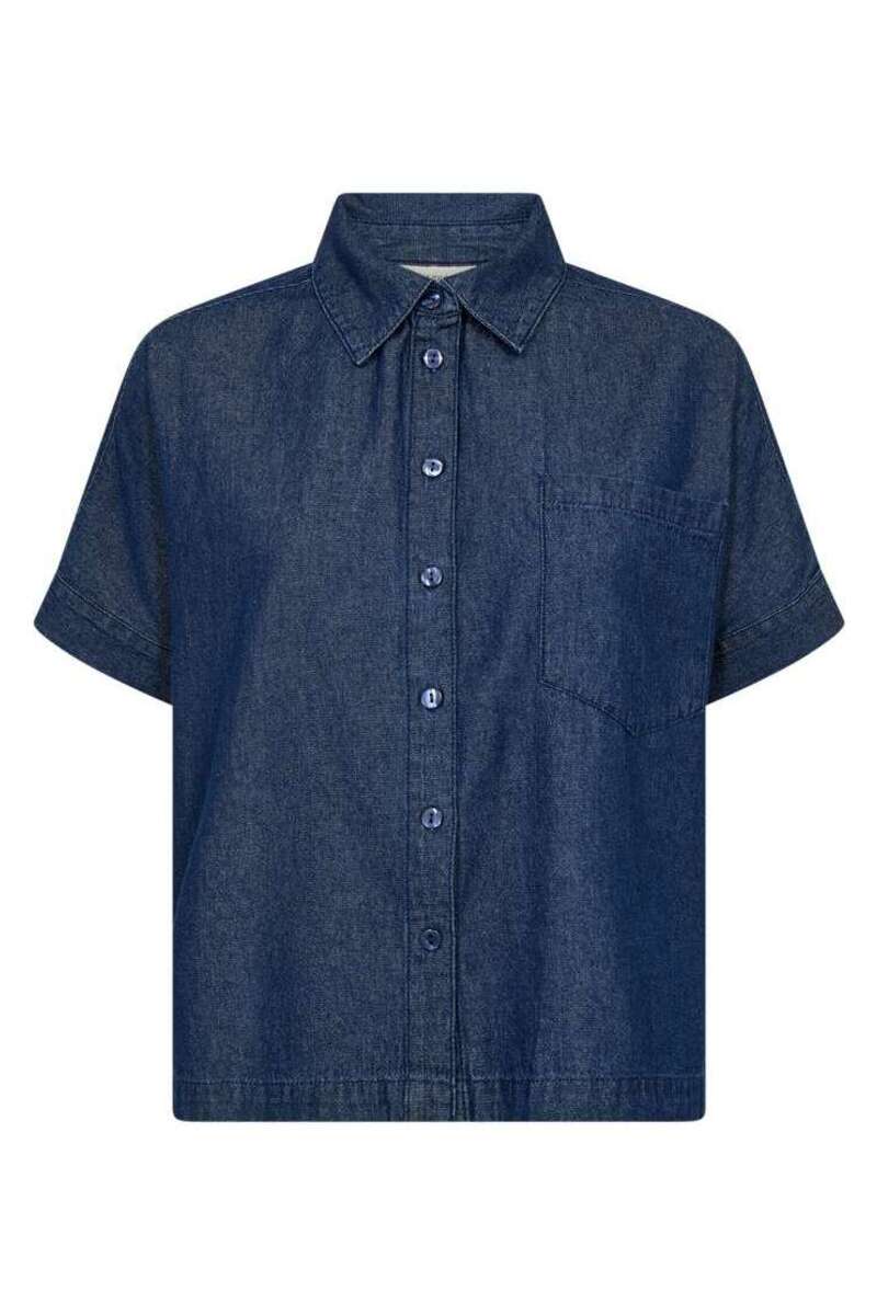 Esronda Shirt 208140 | Dark Blue Denim | Skjorte fra Freequent