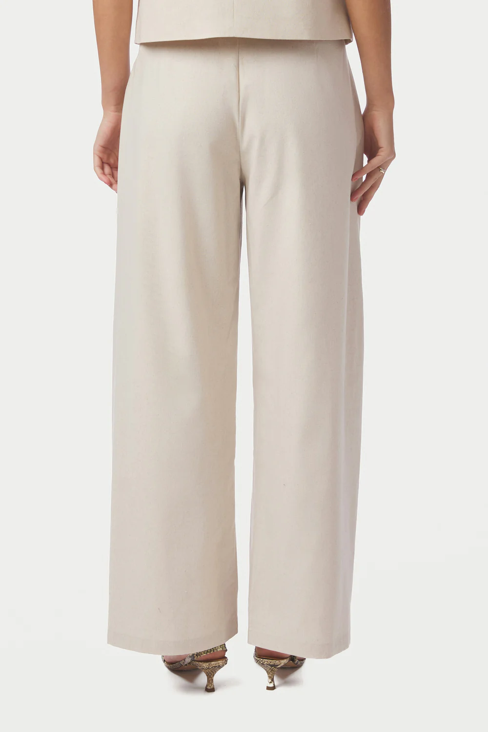 Essiall Linen Pants | Creme | Bukser fra Neo Noir - Image 8
