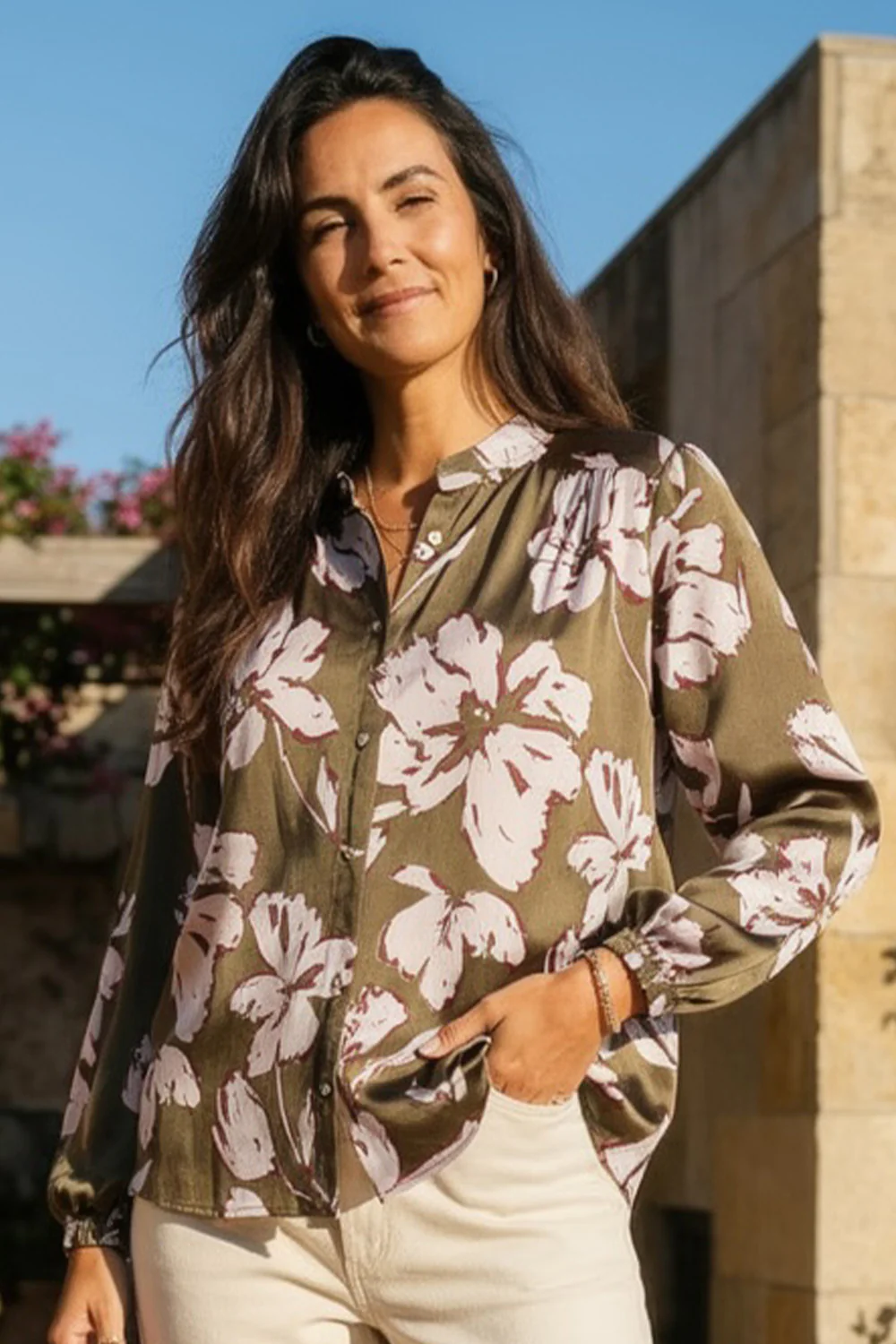 Estelle Blouse | Rosa Olive | Bluse fra Prepair