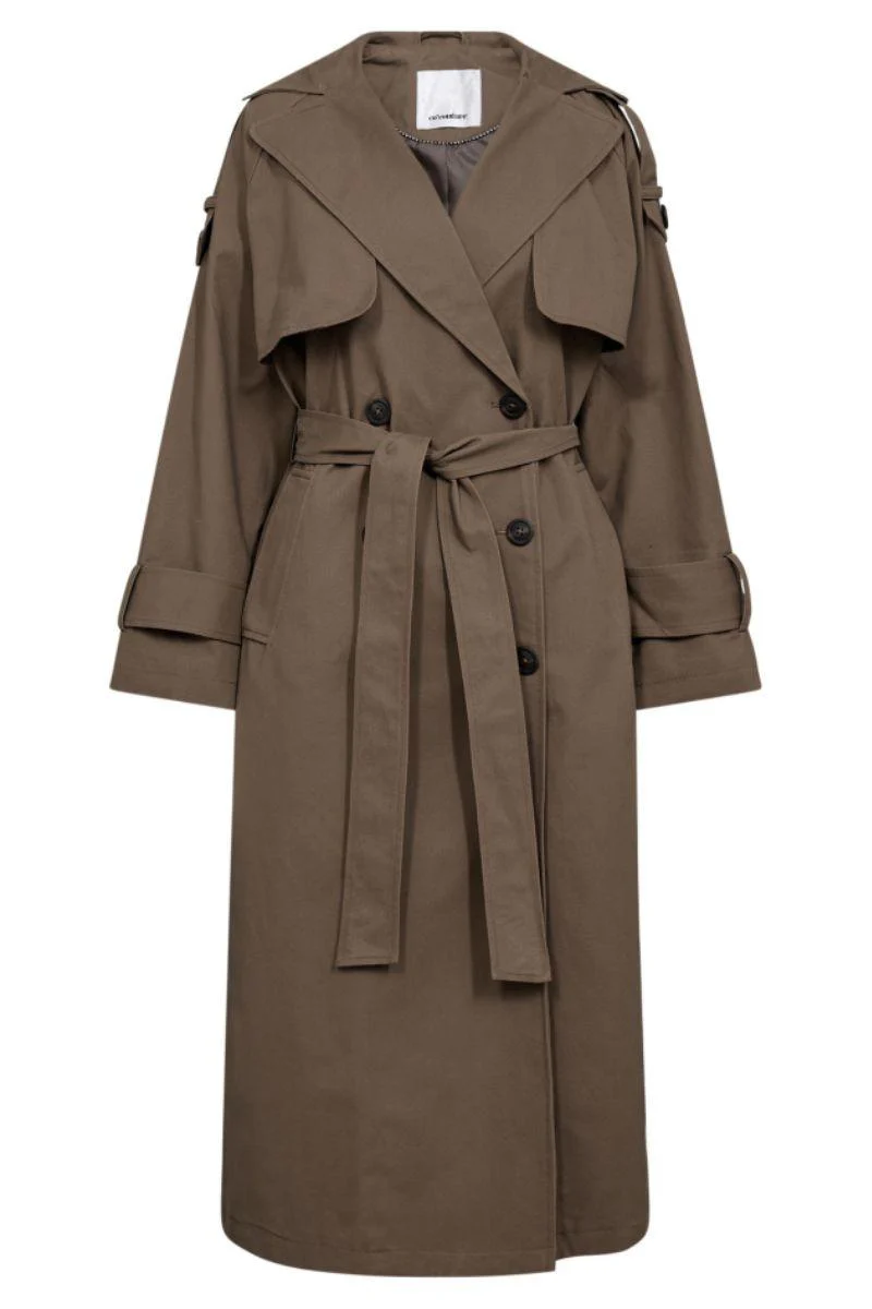 Ethan Trench Coat 40016 | Walnut | Jakke fra Co'couture - Image 2