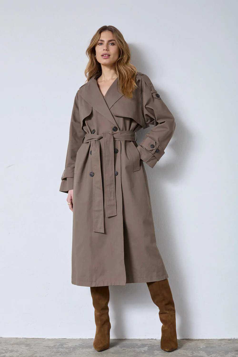 Ethan Trench Coat 40016 | Walnut | Jakke fra Co'couture - Image 4
