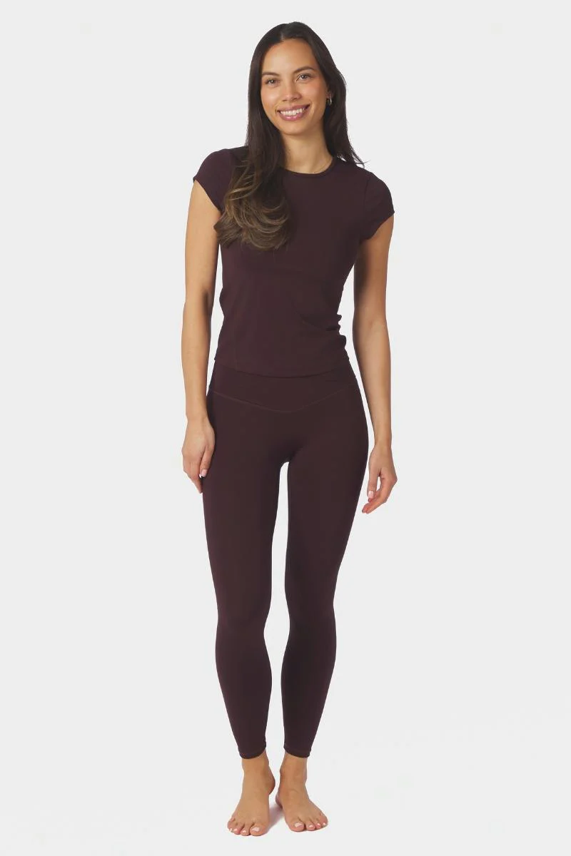 Ettia Baby Tee | Burgundy | T-Shirt fra Neo Noir - Image 5