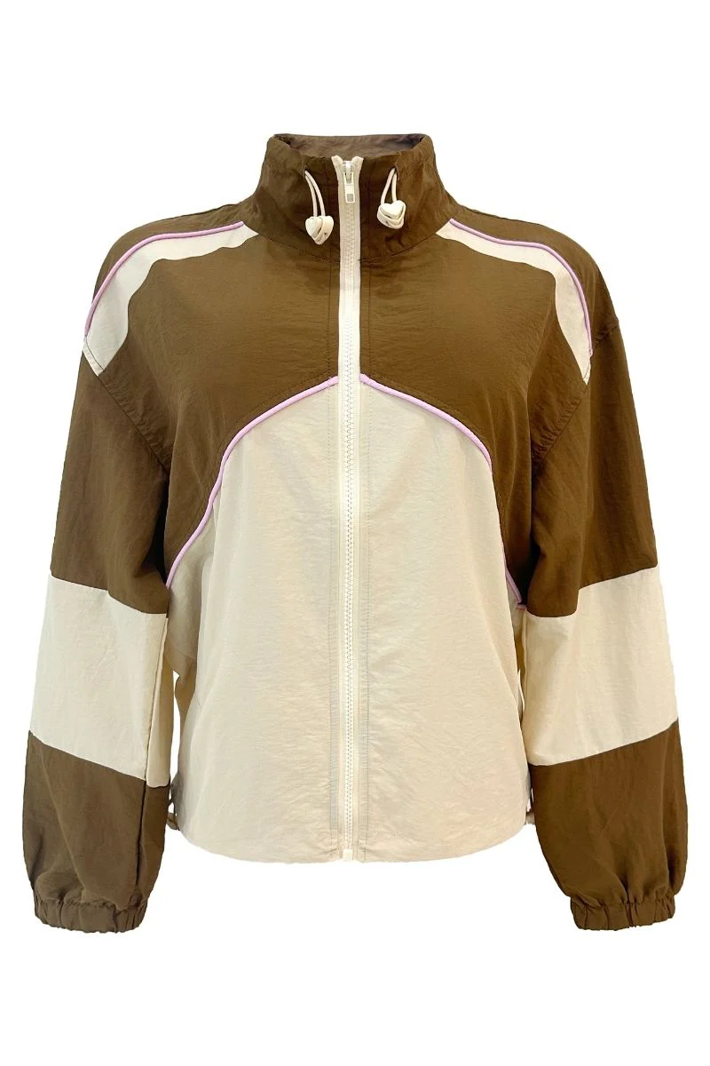 Eva Track Jacket | Mocca Ivory | Bluse fra Liberté - Image 2