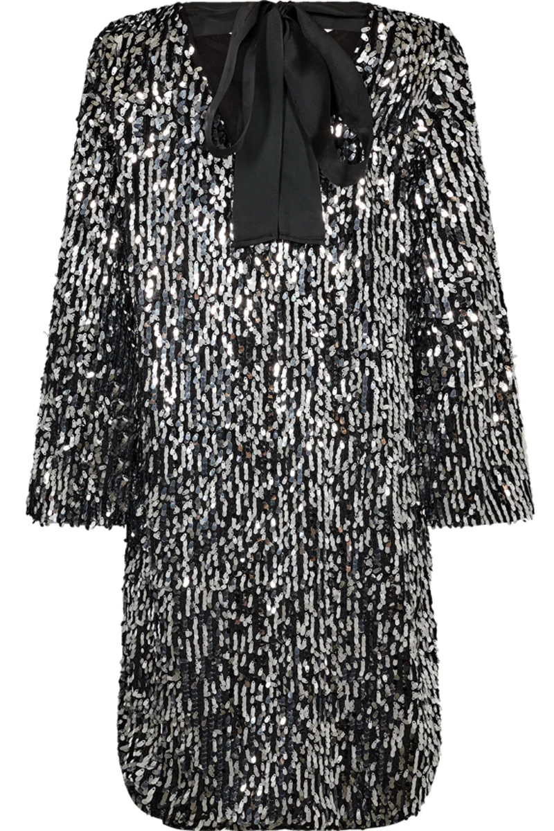 Eve Dress 205227 | Silver W. Black | Kjole fra Freequent - Image 2
