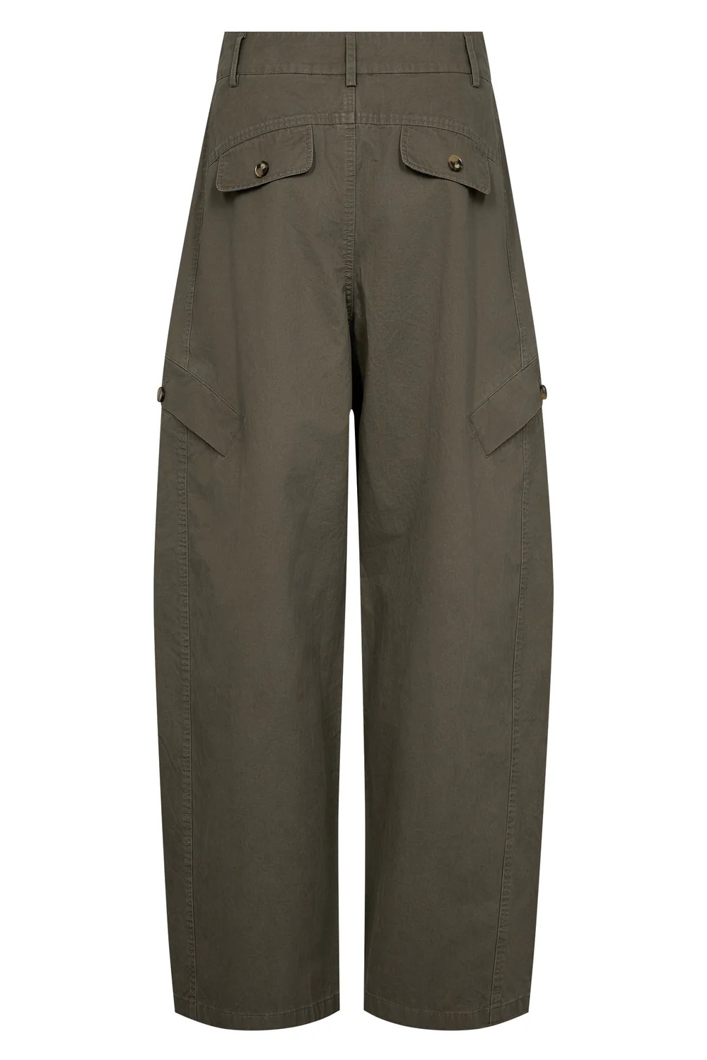 Evelyn Barrel Pant 41082 | Army | Bukser fra Co'couture - Image 8