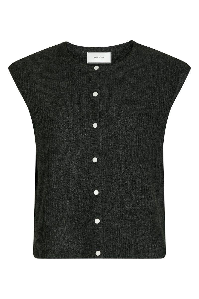 Everest Knit Vest | Antracit | Strik fra Neo Noir