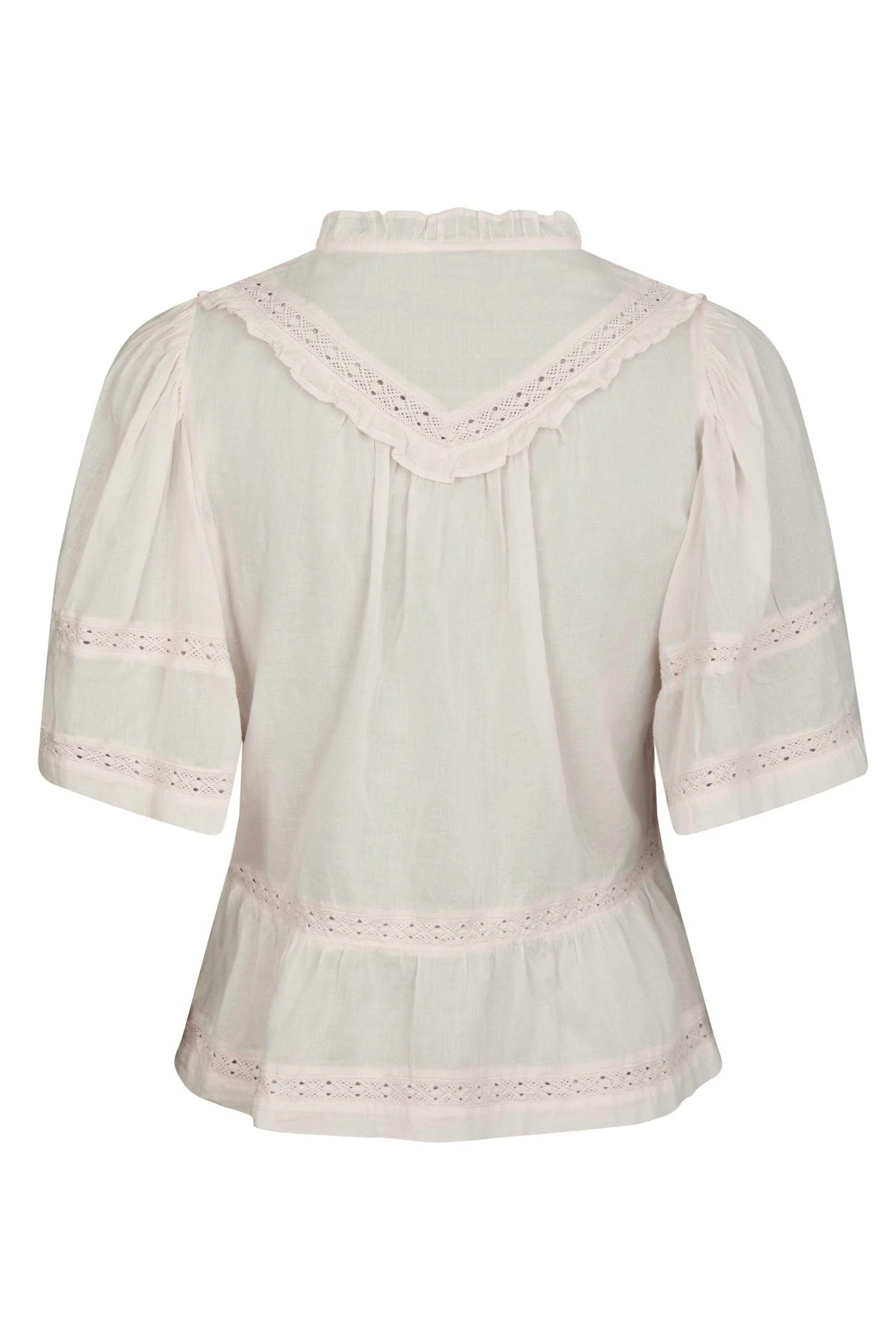 Evienne S Voile Top | Light Pink | Bluse fra Neo Noir - Image 8