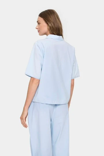 Fadumasz Shirt | Blå | Skjorte fra Saint Tropez - Image 6