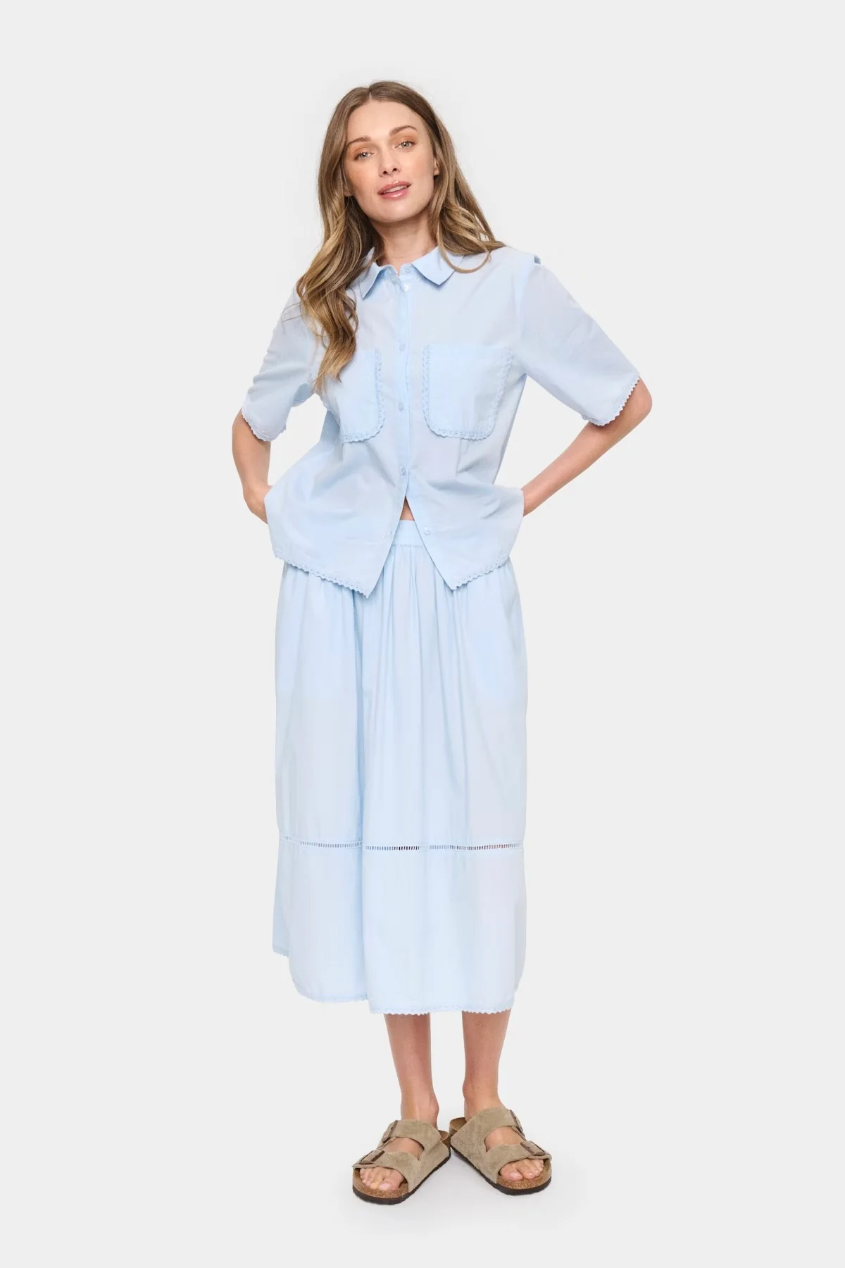 Fadumasz Skirt | Blå | Nederdel fra Saint Tropez - Image 7