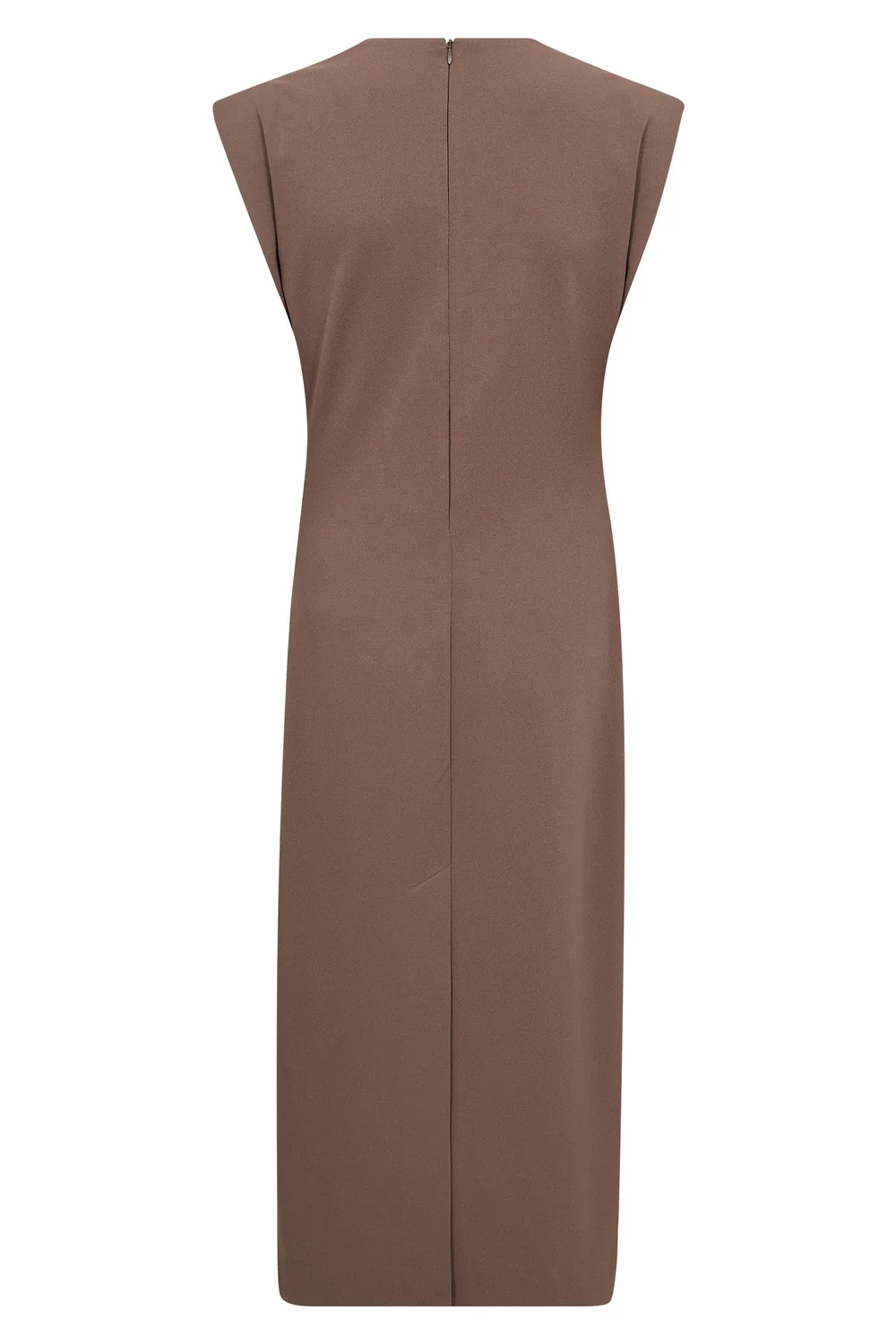 Falcon Pleat Dress 46025 | Walnut | Kjole fra Co'couture - Image 6