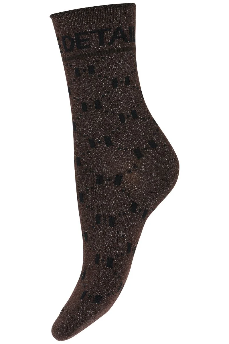 Fashion Sock | Brown | Glimmer strømpe fra Hype the Detail