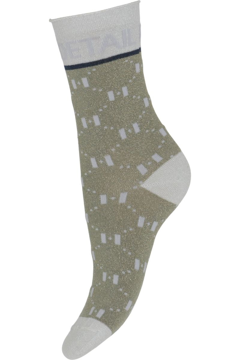 Fashion Sock | Grøn / Sølv | Glimmer strømper fra Hype the Detail