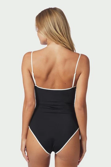 Felice Solid Contrast Swimsuit | Black/White | Badedragt fra Neo Noir - Image 7