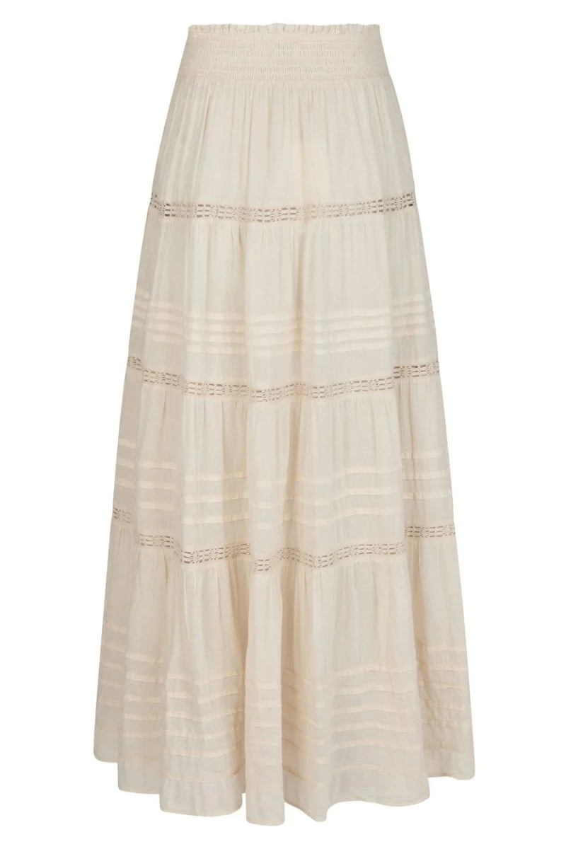 Felicia S Voile Skirt 161872 | Ivory | Nederdel fra Neo Noir - Image 2