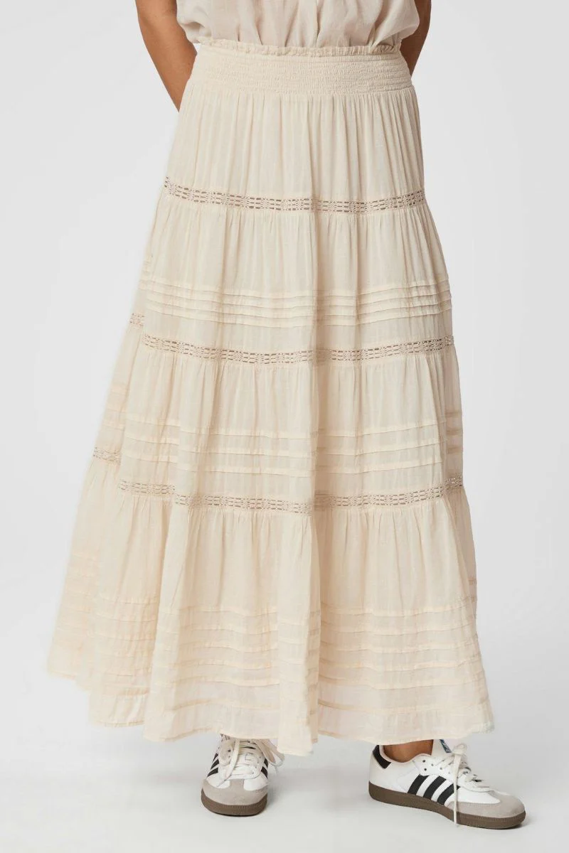 Felicia S Voile Skirt 161872 | Ivory | Nederdel fra Neo Noir - Image 5