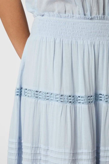 Felicia S Voile Skirt | Light Blue | Nederdel fra Neo Noir - Image 3