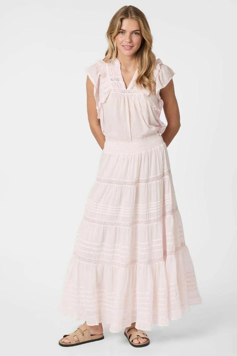 Felicia S Voile Skirt | Light Pink | Nederdel fra Neo Noir - Image 6
