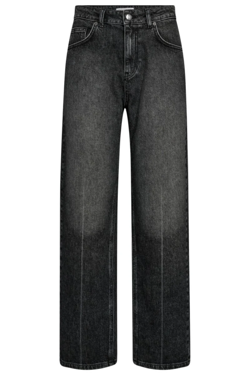 Femme Straight Crease Jeans 31605 | Stone | Bukser fra Co'couture - Image 2