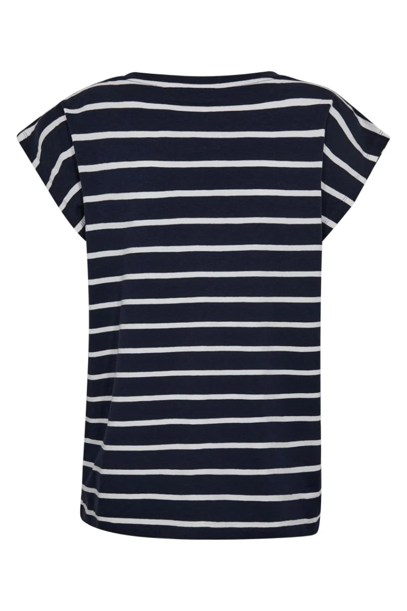 Fenjal Tee 206121 | Navy Blazer W. Brilliant White | T-shirt fra Freequent - Image 3