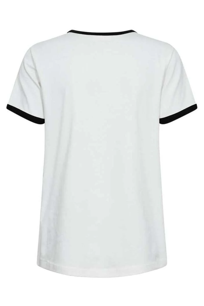 Fenjal Tee 207658 | Star Off-White W. Black | T-Shirt fra Freequent - Image 2