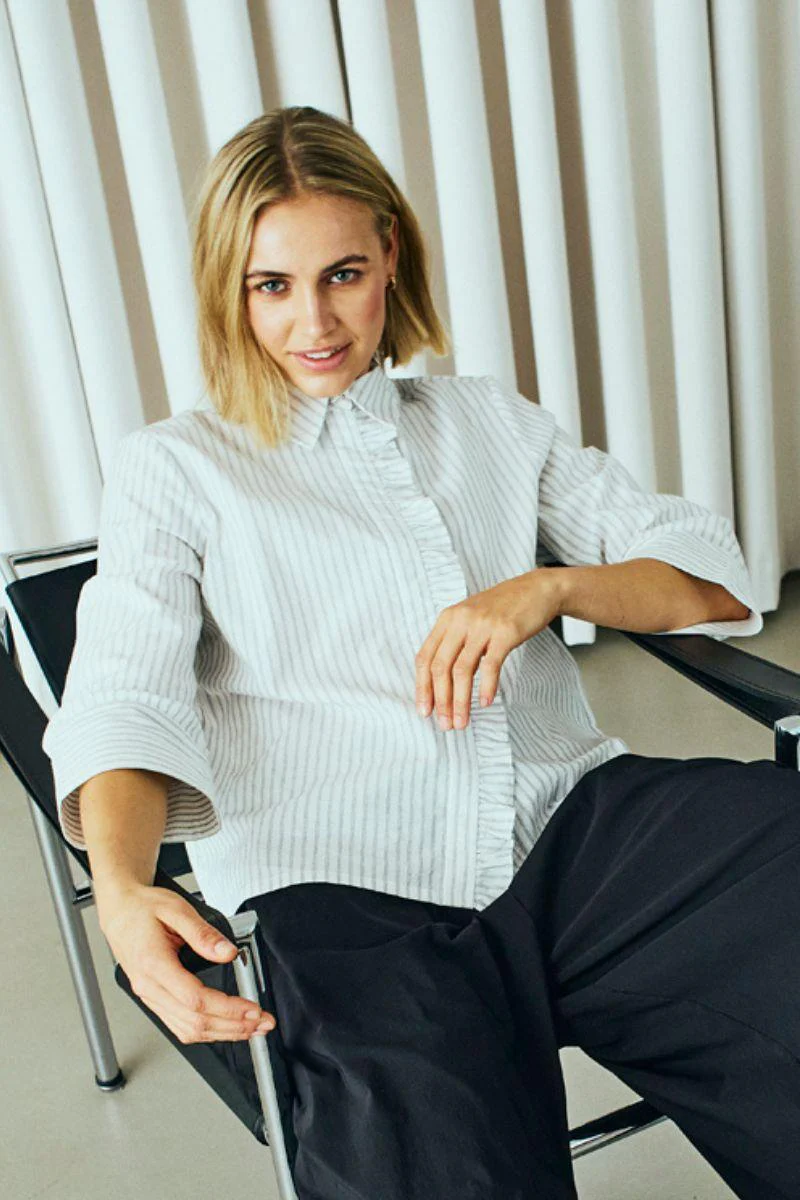 Fiona Shirt 206310 | Star Off-White W. Salute | Skjorte fra Freequent - Image 5