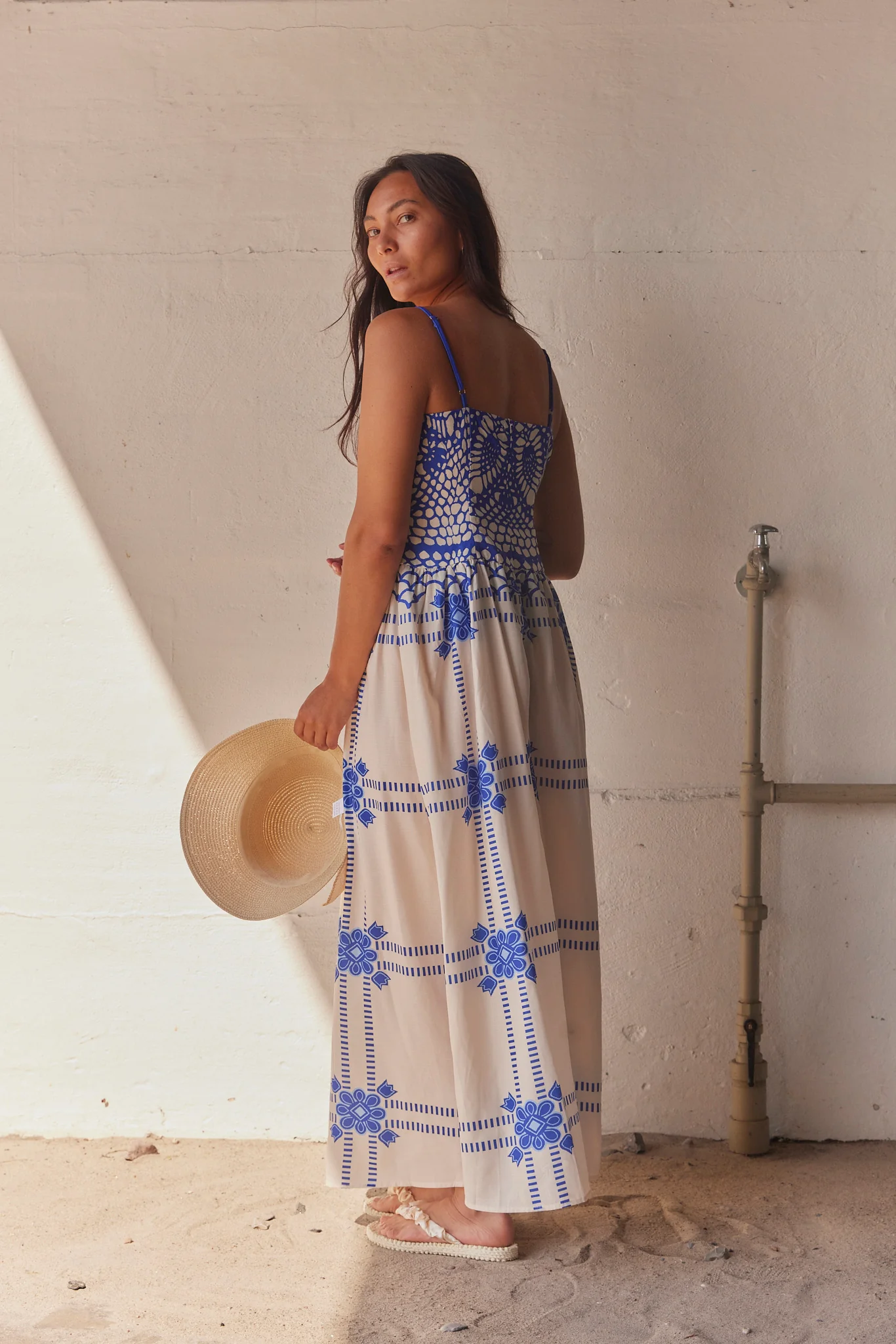 Firenze Cobolt Dress | Blue | Kjole fra Atelier C - Image 2