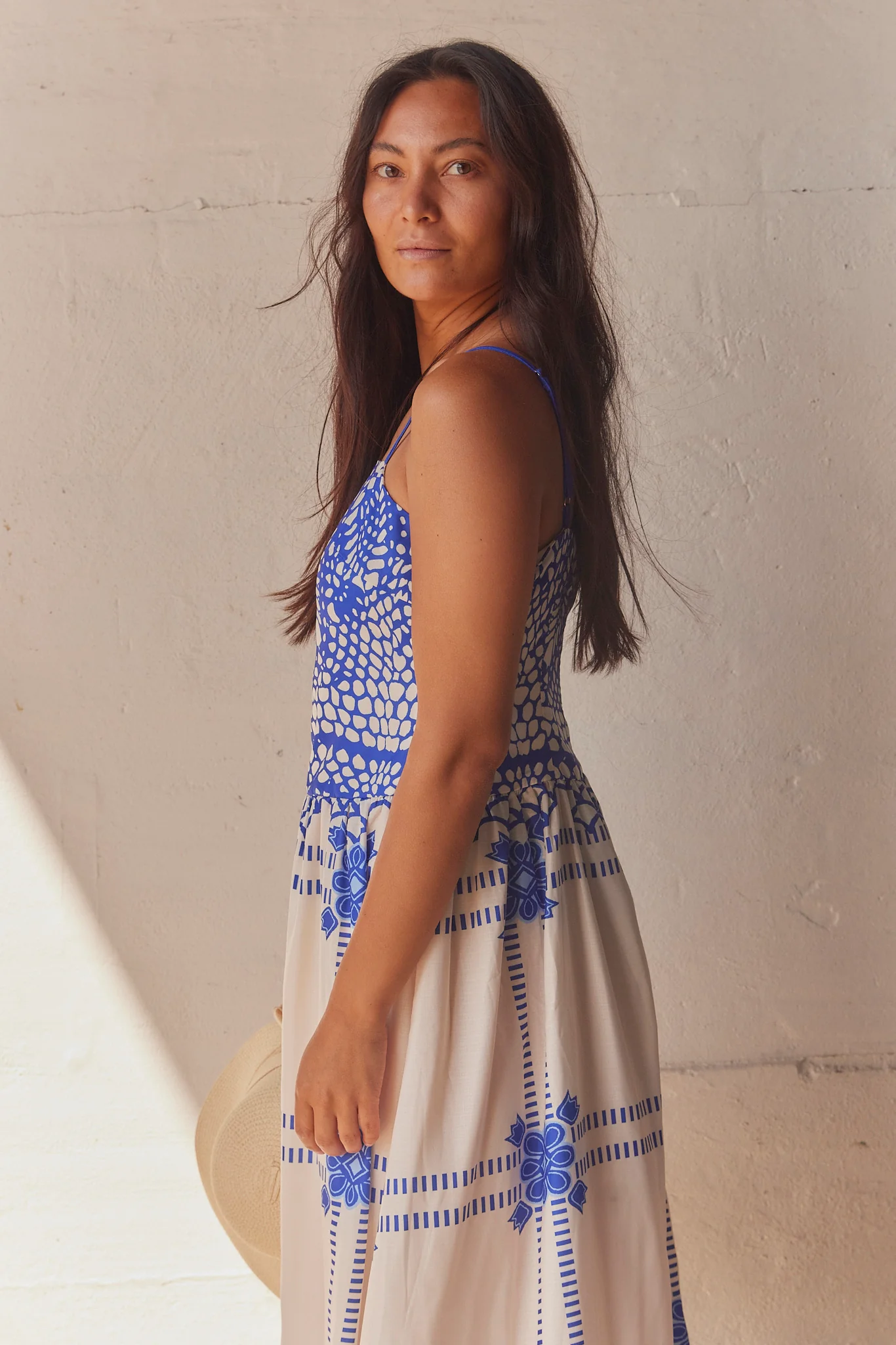 Firenze Cobolt Dress | Blue | Kjole fra Atelier C - Image 3