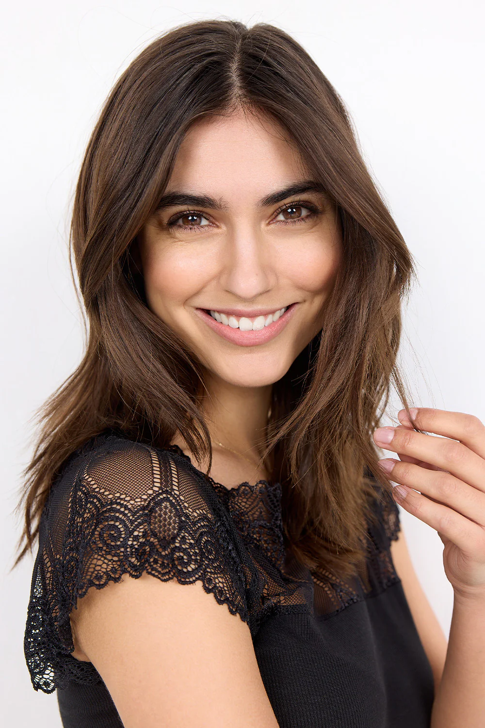 Flora Laced T-Shirt | Black | Blonde top fra State bird - Image 9