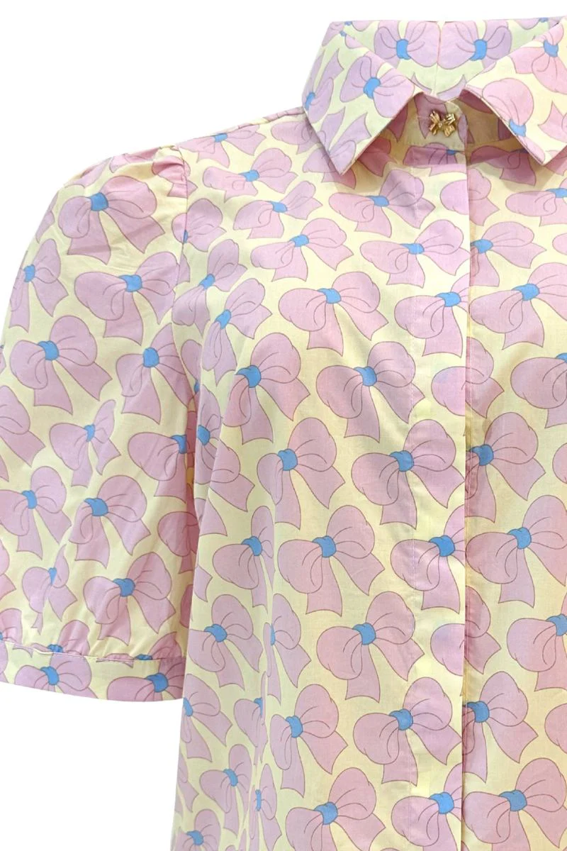 Flora Ss Blouse | Cute Bow Rose | Bluse fra Liberté - Image 2