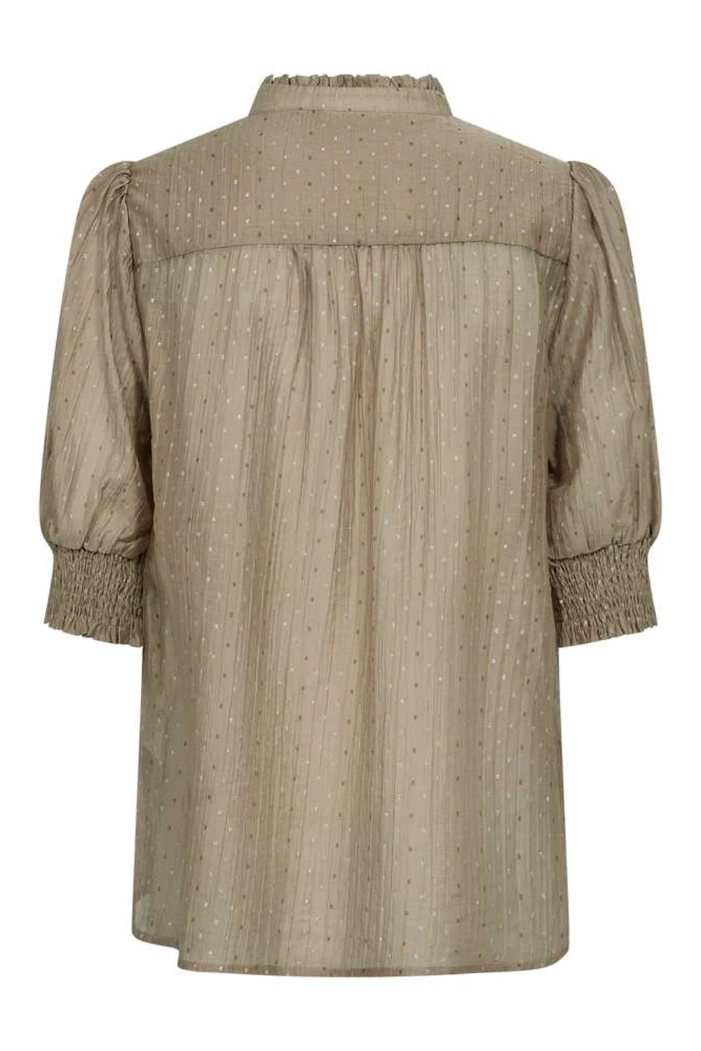 Flory Blouse 208002 | Silver Mink W. Silver | Bluse fra Freequent - Image 2