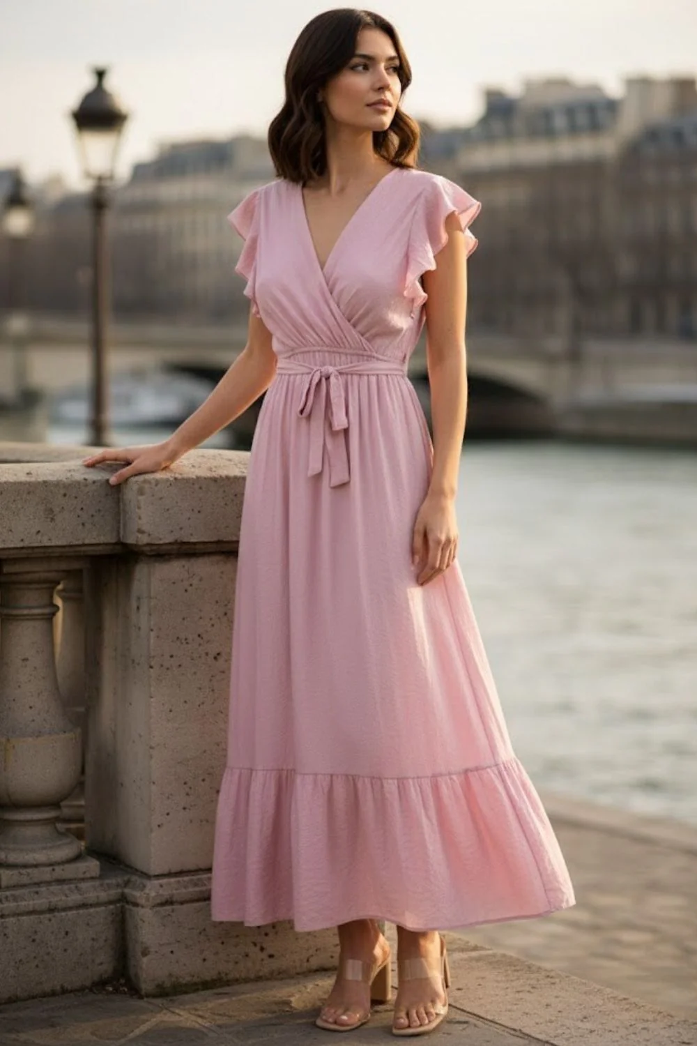 Flowy Dress | Pink | Kjole fra Avery