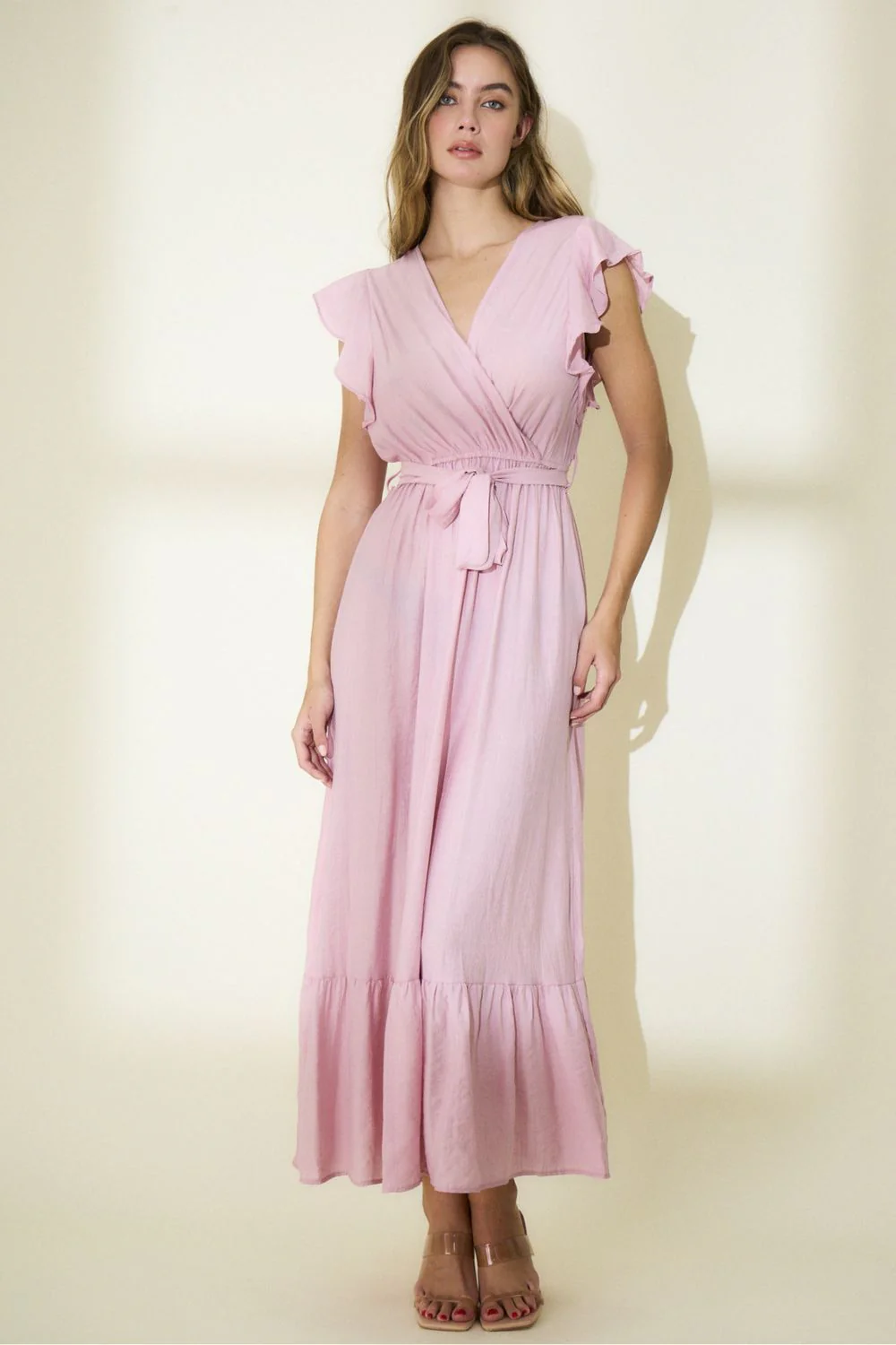 Flowy Dress | Pink | Kjole fra Avery - Image 2