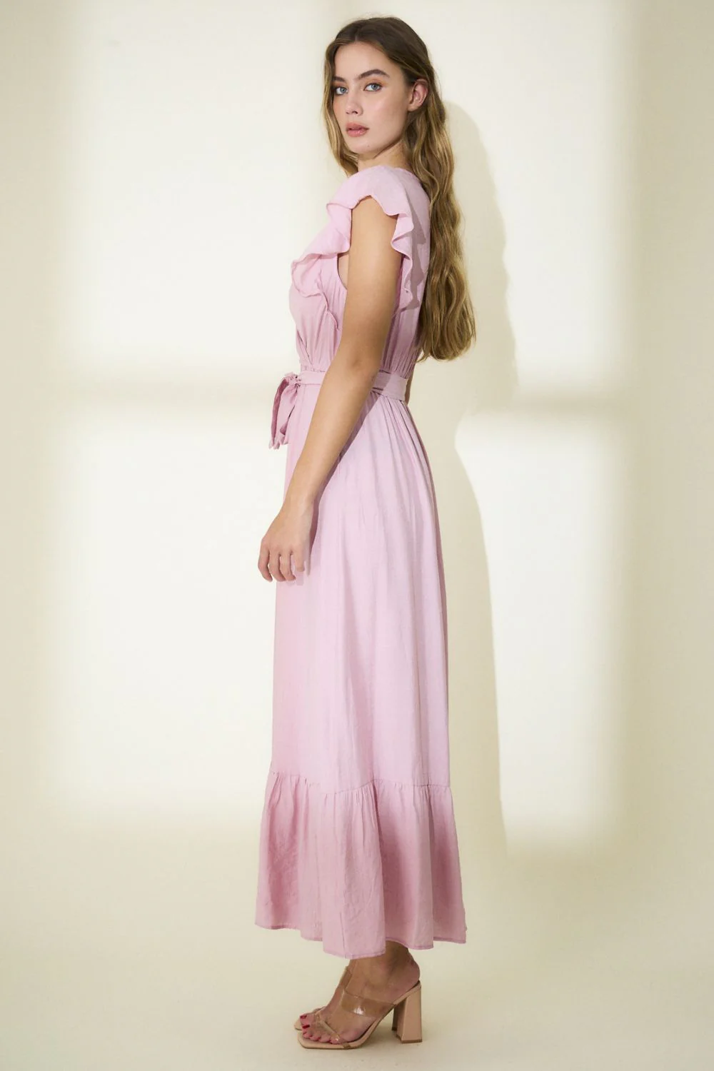 Flowy Dress | Pink | Kjole fra Avery - Image 3