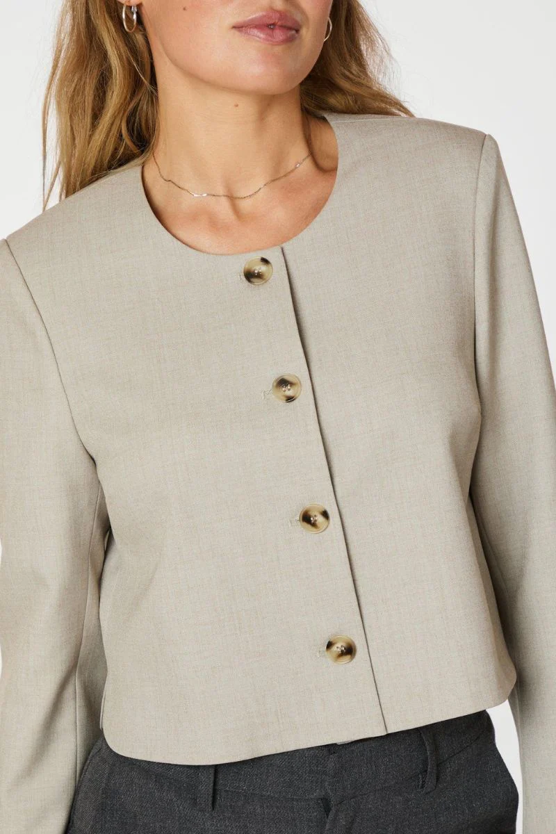 Flynn Jacket | Beige | Jakke fra Neo Noir - Image 8