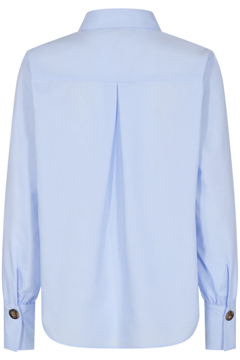 Flynn Shirt | Chambray Blue | Skjorte fra Freequent - Image 3