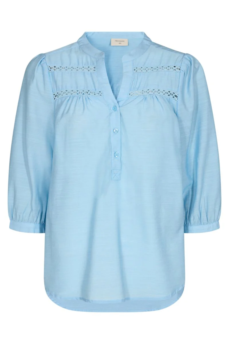 Driva Blouse | Chambray Blue | Bluse fra Freequent