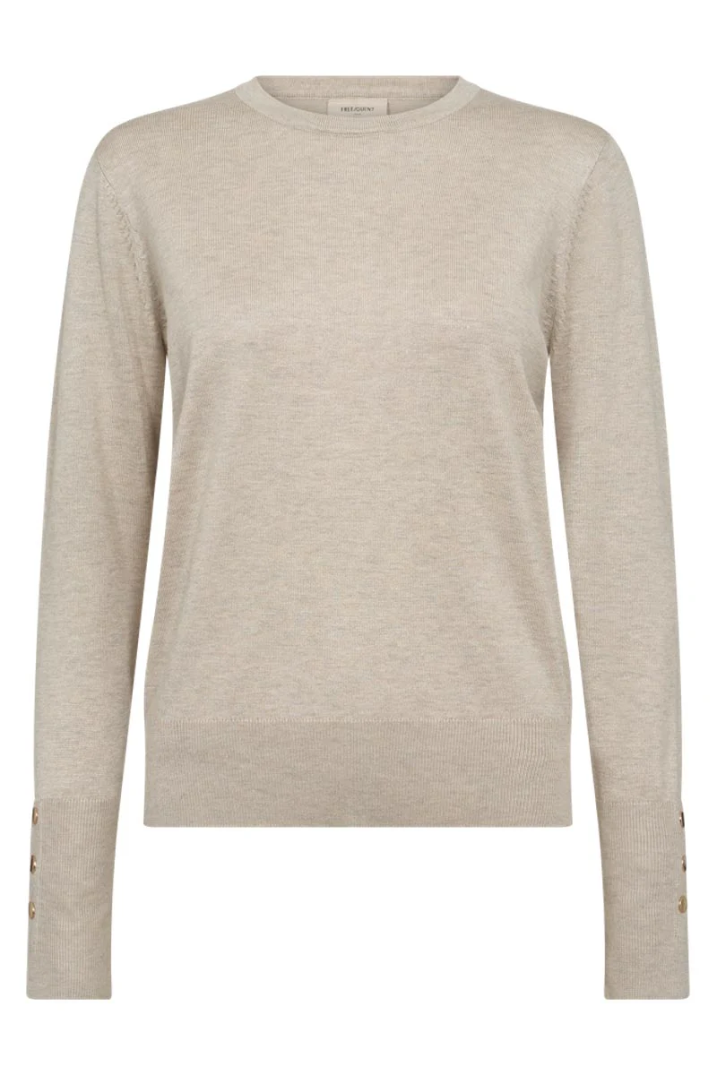 Katie Pullover | Moonbeam melange | Strik fra Freequent