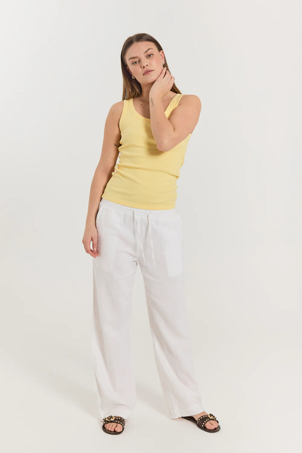 Lava Pant | Brilliant white | Bukser fra Freequent - Image 8