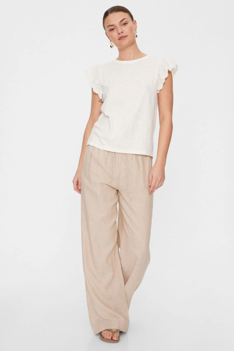 Lava Pant | Sand melange | Bukser fra Freequent - Image 3