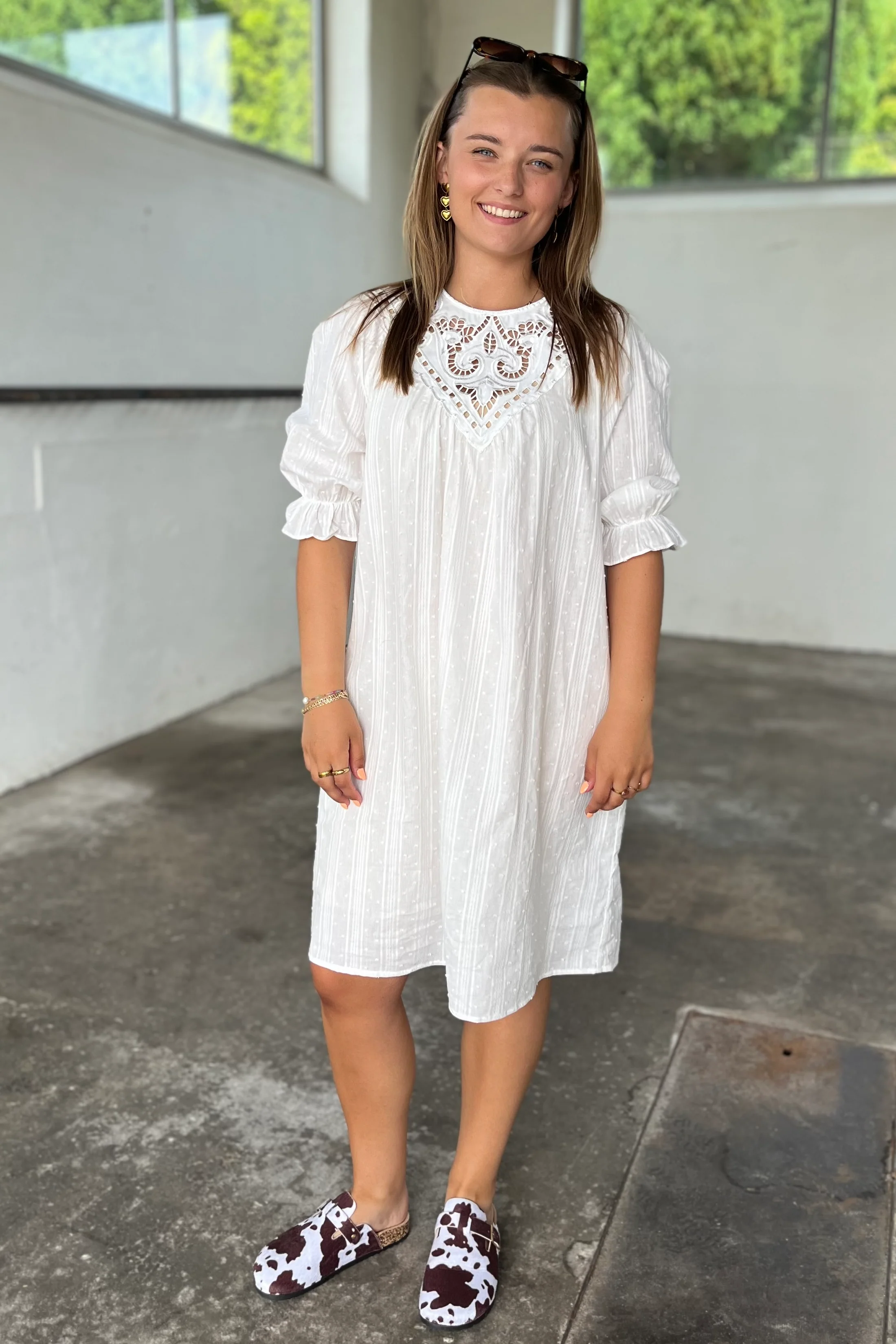 Marabella Dress | Off-white | Kjole fra Freequent - Image 2