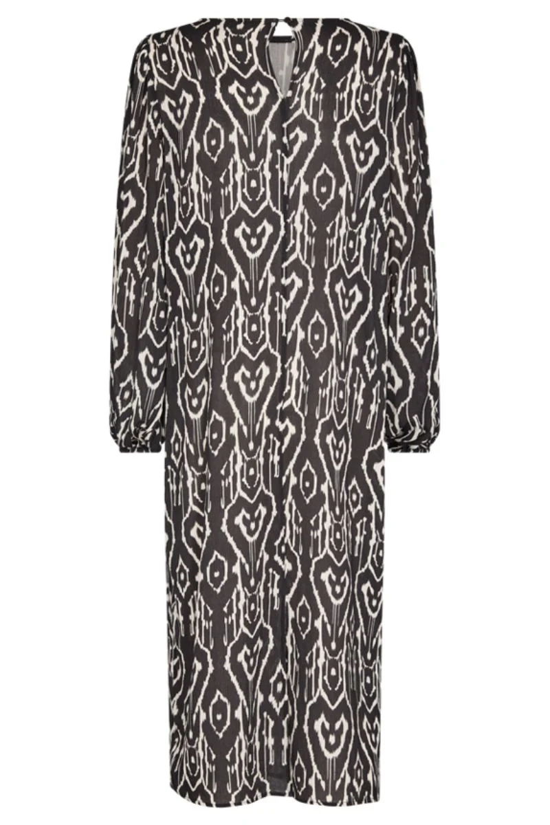 Tiri Dress | Black w. Off-white | Kjole fra Freequent - Image 3