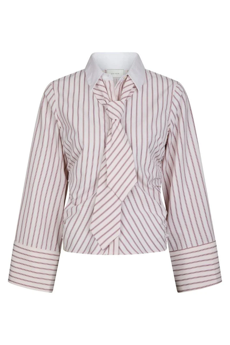 Francesca Stripe Shirt | Rose | Bluse fra Neo Noir