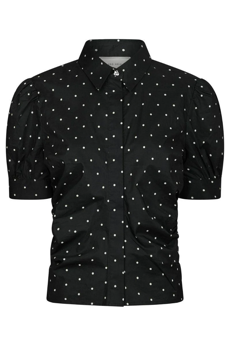 Frannie Dot Shirt | Black | Bluse fra Neo Noir - Image 3