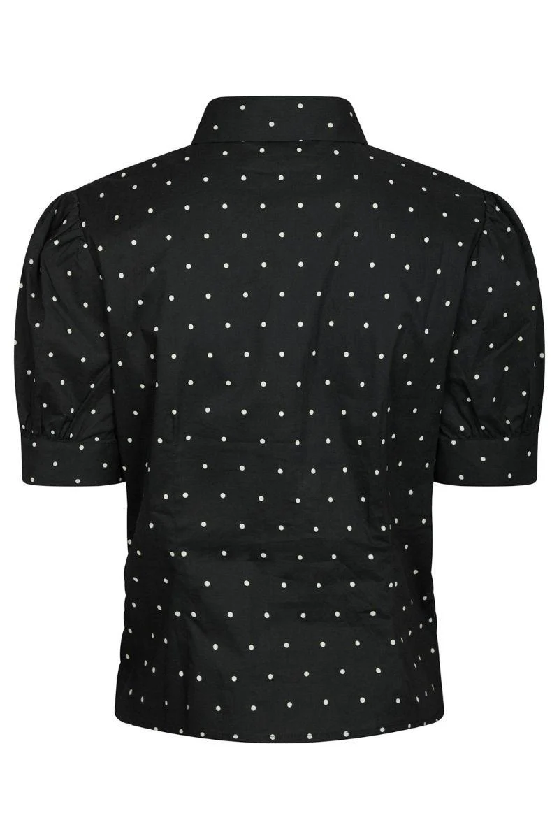 Frannie Dot Shirt | Black | Bluse fra Neo Noir - Image 5