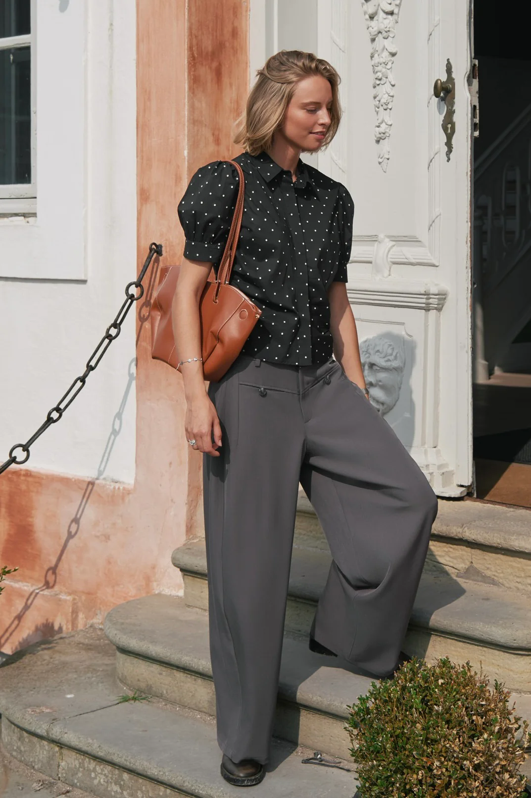 Frannie Dot Shirt | Black | Bluse fra Neo Noir - Image 9