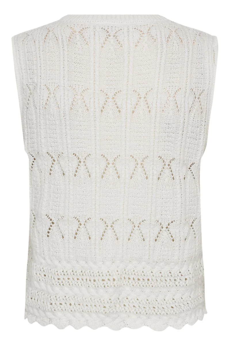 Fraya Waistcoat 206067 | Brilliant White | Jakke fra Freequent - Image 4