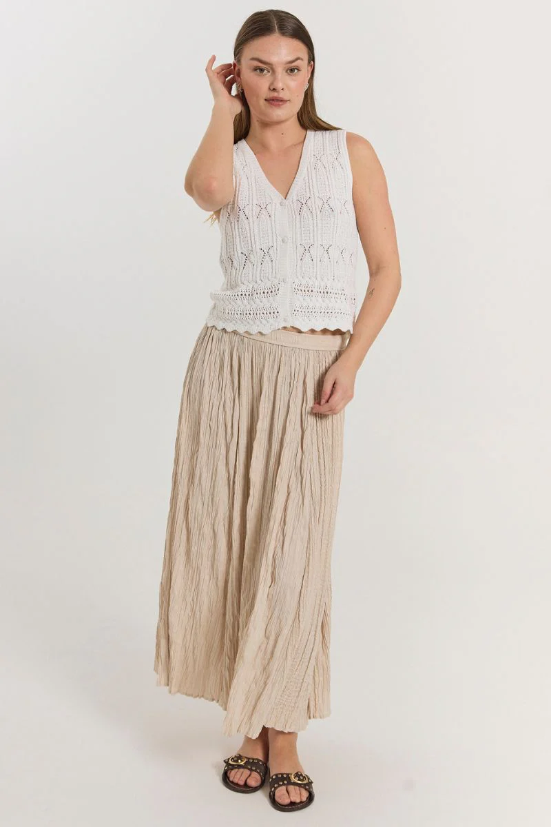 Fraya Waistcoat 206067 | Brilliant White | Jakke fra Freequent - Image 9